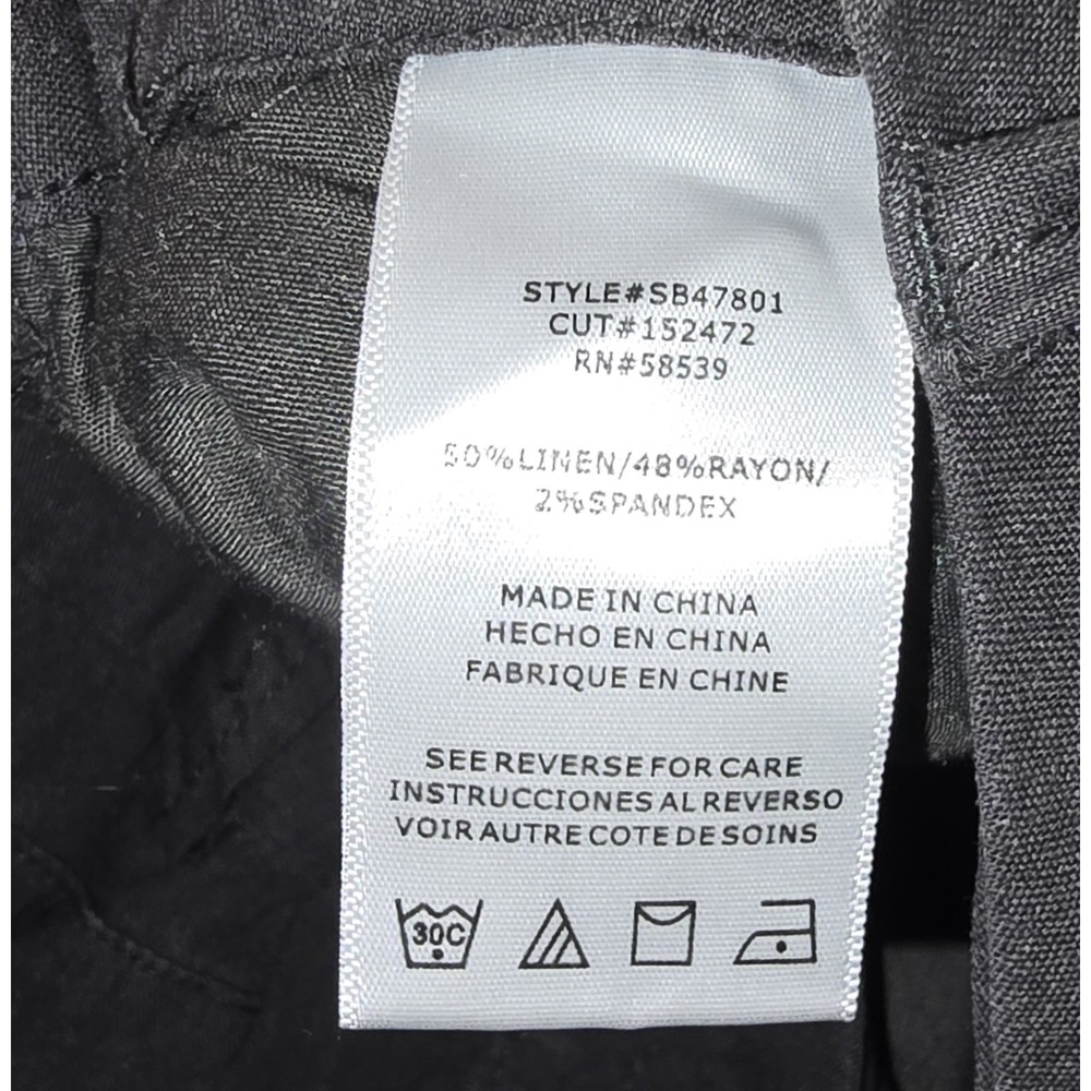 Kut From The Kloth size 4 30x26 Linen Grey Wide Leg Ankle Pants Classic City - Picture 9 of 10